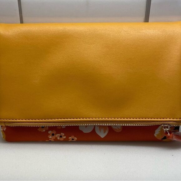 RACHEL Pally Reversible Orange Flower Clutch BNWOT! 🍊 - Picture 4 of 7